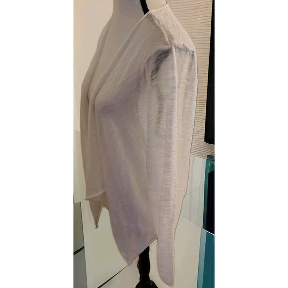 Torrid Lightweight Open Drape Cardigan Size O  White Rayon NWT - Picture 5 of 8